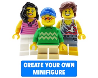 Personalisierte LEGO Figuren - am besten individuelle Geschenk für Sie oder Ihn, Männer & Frauen - Erstellen Sie Ihre eigene LEGO Minifigur / Person / Charakter