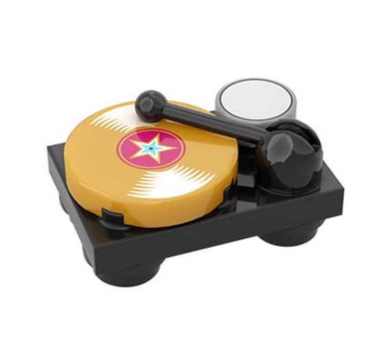 Minifigure Music Accessories: Turntable Record Player