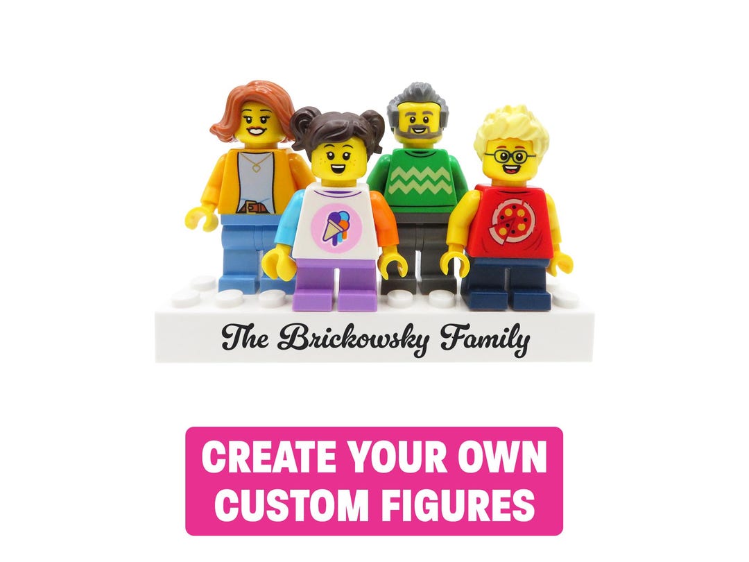 Personalized LEGO® Figures – Unique Custom Gift for Mom or Dad, Family ...