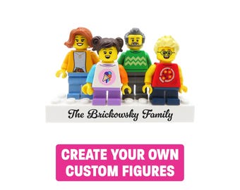 Family – Personalized LEGO® Figures – Custom Minifigures Gift for Mom, Dad or Friends