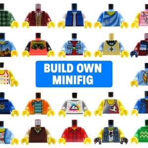 Build Your Own LEGO Minifigure Choose LEGO Minifigure Torso and Make ...