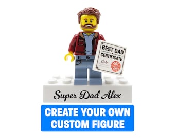 Best Dad – Personalized LEGO® Figure – Custom Minifigure Gift for Father’s Day, Birthday or Christmas