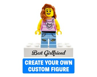 Best Girlfriend – Personalized LEGO® Figure – Custom Minifigure Gift for Valentine’s Day, Anniversary or Birthday