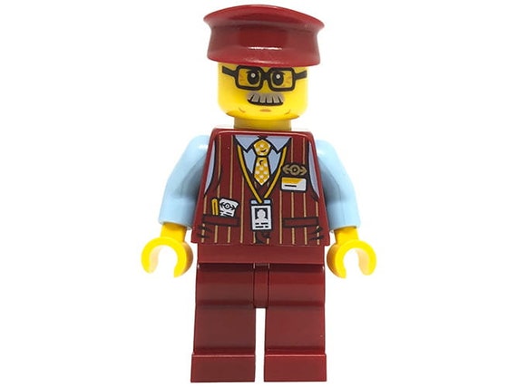 tiran graan hoed LEGO Hidden Side Minifiguur treinconducteur Chuck vest - Etsy België