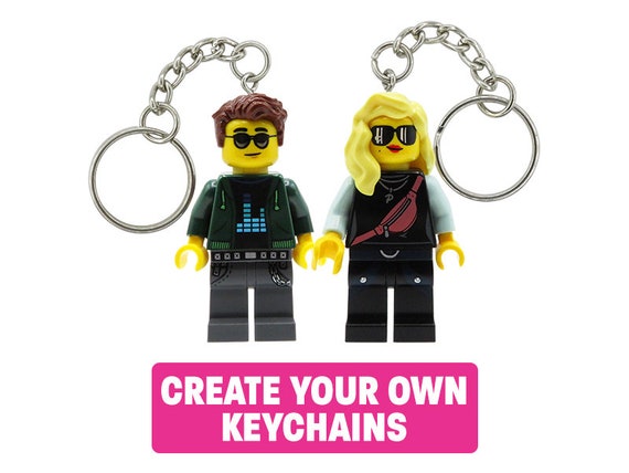 Mignon Porte-clés de Lego pour Couple - Couples Amoureux