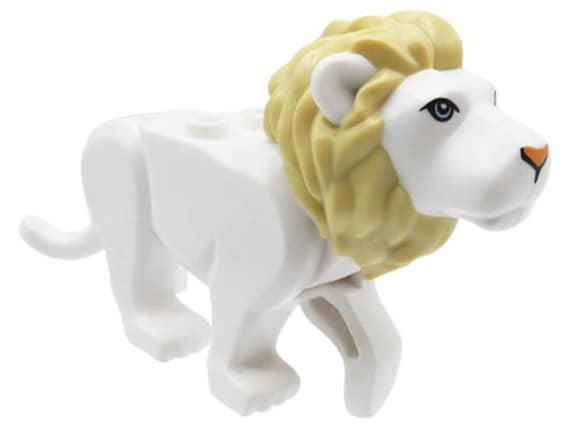 LEGO Animals Minifigure: Lion White With Tan Mane - Etsy LEGO Animals Minifigure: Lion White With Tan Mane - Etsy