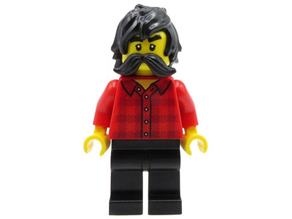 LEGO Ninjago Minifigure Avatar Cole / Man With a Mustache - Etsy