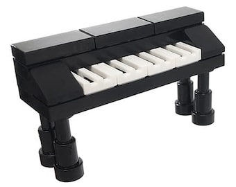 Musical instrument: Piano keyboard - model made of LEGO bricks - for kids & adults, musicians, music lovers, composers or LEGO fan