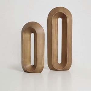 Minimalist wooden sculpture - ZERO_pine