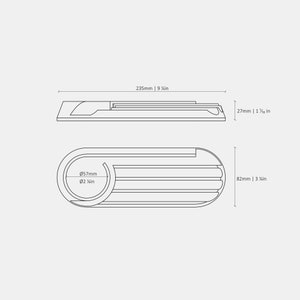 Wooden Desk caddy "desko" technical drawings