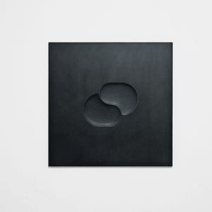 Handcrafted Black Geometric Wall Sculpture | Abstract Minimalist Art  – THEHUG