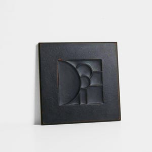 Textured Black Geometric Wall Sculptures | Handcrafted Abstract Art – PATTERNS series