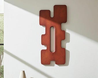 TREZE — Modern Abstract Wall Sculpture in Red Hues