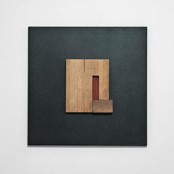 ARQS - Minimalist wall art wooden sculpture - made to order original artwork.