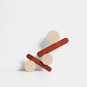 PLAYGROUND_I - Small Geometric Sculpture - designed to be displayed in multiple orientations.