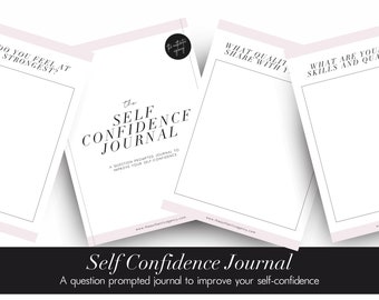 Self Confidence Journal | 25 pgs, Mental Wellbeing, Journalling, Gratitude, Manifestation, Mindset Journal, Success Journal, Growth Mindset