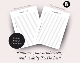 To Do List | Planner, Printable, Small business planner, Business organiser, Business planning, Digital business planner, Digital Planner