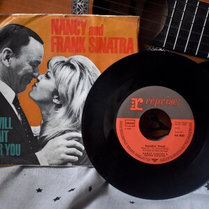 Nancy e Frank Sinatra, Somethin&#39; Stupid, I Will Wait For You, Reprise (Germania)/ Vinile vintage anni &#39;60/Album disco canzoni retrò