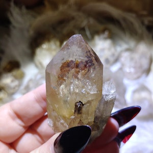 Congo Africa Mined Citrine Crystal Clusters Roots, Natural Lwena Citrine,  Smokey Colored, Kundalini Quartz,  High Quality, Rough, Raw