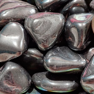 Large Hematite Crystal Tumbled Stones High-Quality High-Polished all natural Hematite