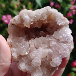 Stunning Patagonia Pink Amethyst Crystal Cluster Geode