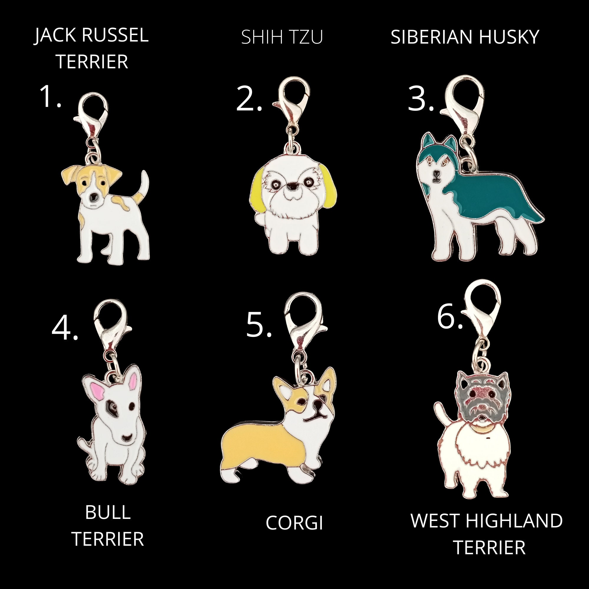 Dog Charm Dog Collar Charm Dog Necklace Animal Lover Charm Etsy UK