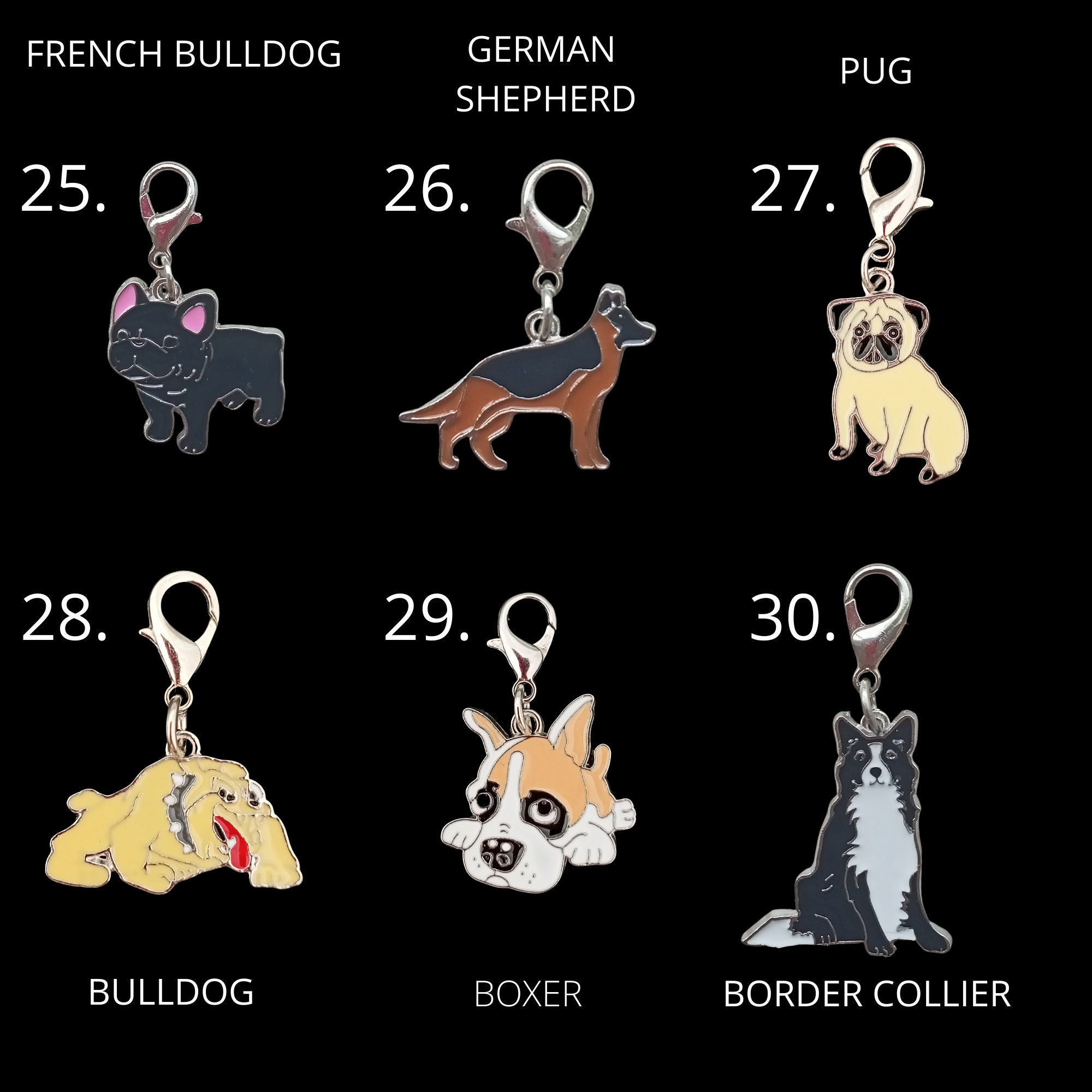 Dog Charm Dog Collar Charm Dog Necklace Animal Lover Charm Etsy UK