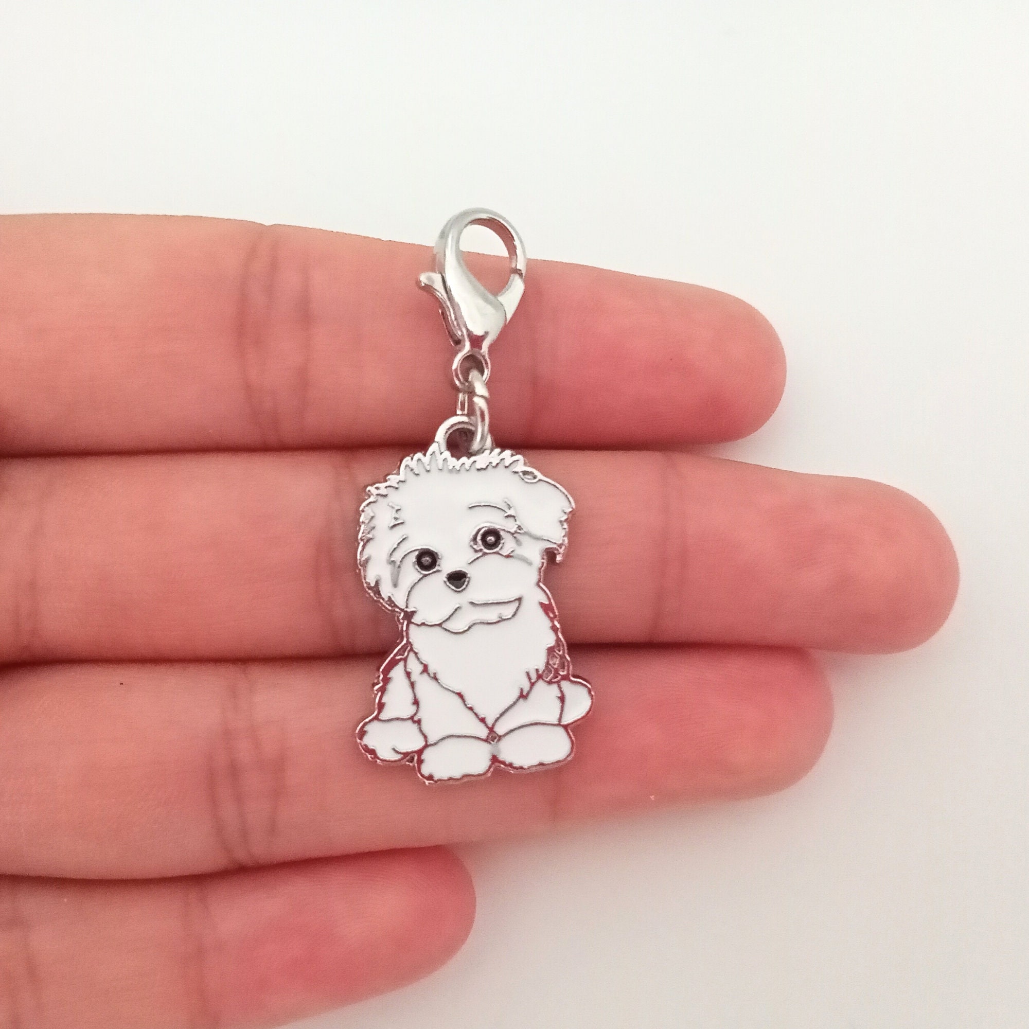 Dog Charm Dog Collar Charm Dog Necklace Animal Lover Charm Etsy UK