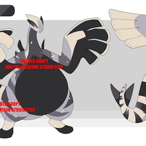 Furry adopt digital Download pokesona lugia reference adoptable furry adopt Fursona Adoptable Furry fandom Adopt Character Design fursona