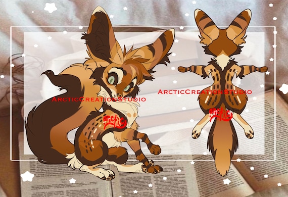 Furry Digital Download Ferral Fennic Fox Reference Furry 