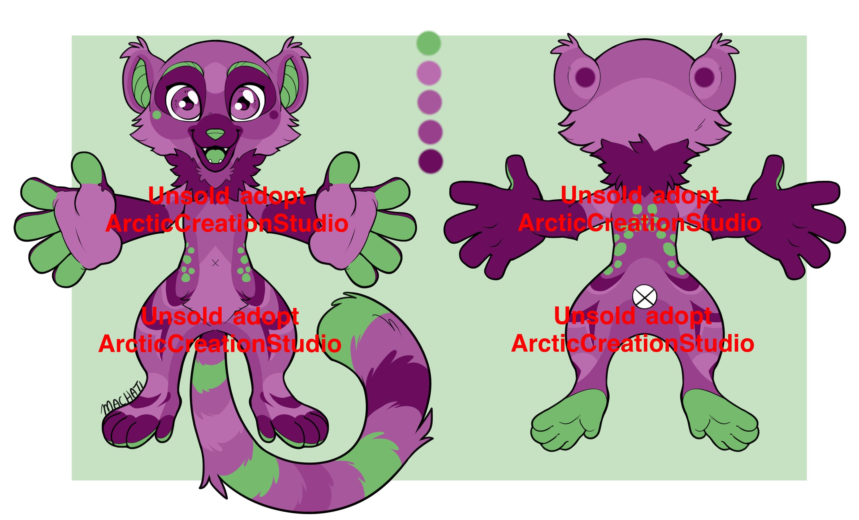 Furry Digital Download Anthro Female or Male Lemur Reference Furry ...