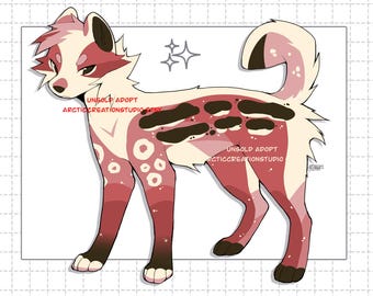 Furry adopt digital Download dog furry feral reference adoptable furry adopt Fursona Adoptable Furry fandom Adopt Character Design fursona