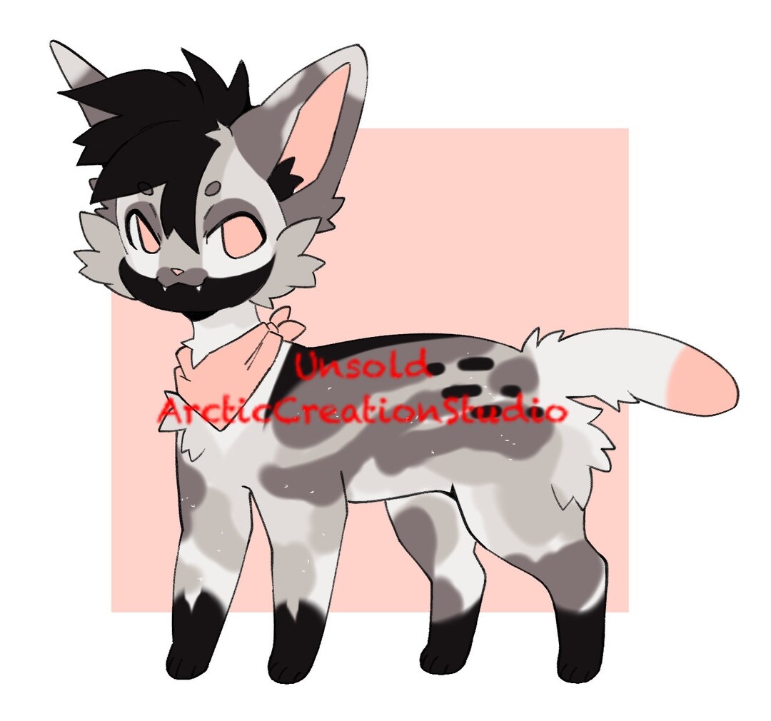 Furry Adopt Digital Download Furry Adopt Feral Canine Grey Cheap Adopt