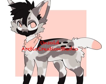Furry adopt digital Download Furry Adopt feral canine grey cheap adopt Fursona Adoptable Furry fandom Adopt Character Design fursona