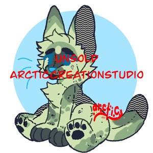 Furry adopt digitaal Download furry feral schattige grote kat adoptable furry adopt Fursona Adoptable Furry fandom Adopt Character Design fursona