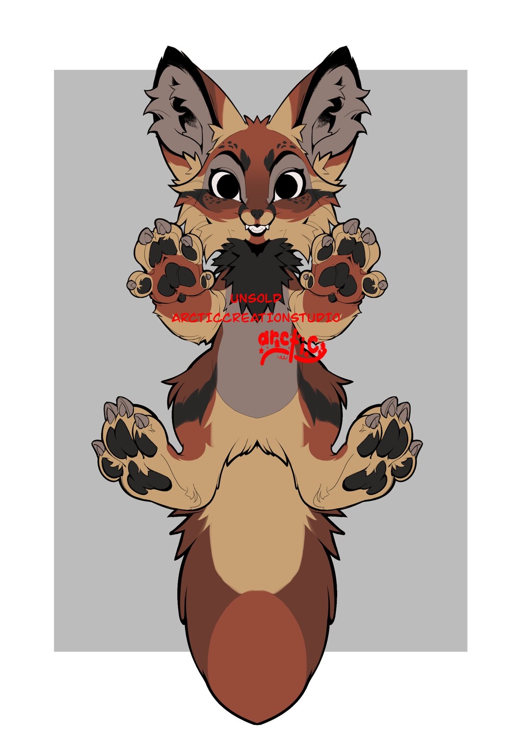 Furry Digital Download Anthro Fennec Fox Reference Furry Adopts Fursona