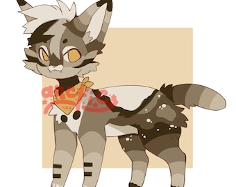 Furry adoptieren digital Download Furry Adopt wilde Hunde braun billig adoptieren Fursona Adoptable Furry Fandom Adopt Character Design fursona
