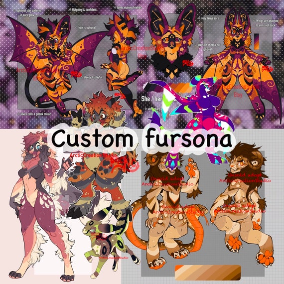 Digital Adopt Furry Art Fursona Character Adopts Design 