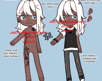 Human Digital Download humanoid adopt reference cute male Adopts Adoptables human fandom Adopt Character Designs fursona