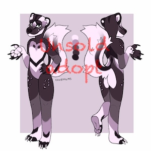 Digital furry adopt Download skunk canine Furry Adopts Fursona Adoptables Furry fandom Adopt Character Designs Furry fursona character