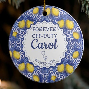 Personalized Nurse Retirement Gift | Ceramic Retirement Keepsake