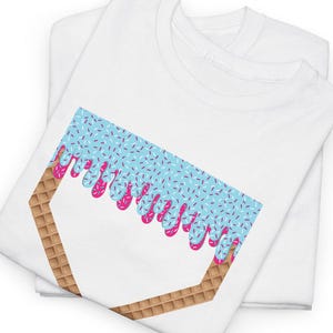Personalized Softball Drip Mom Shirt, Gift for Mom, Ice Cream Drip Dee, Mother&#39;s Day Gift, Customized Softball Mom Shirt, Softball Mom Shirt