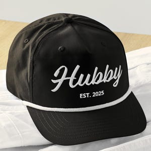 Husband Gift, Hubby Est. 2025 Cap | New Husband Hat | Personalized Wedding Gift | Groom Hat