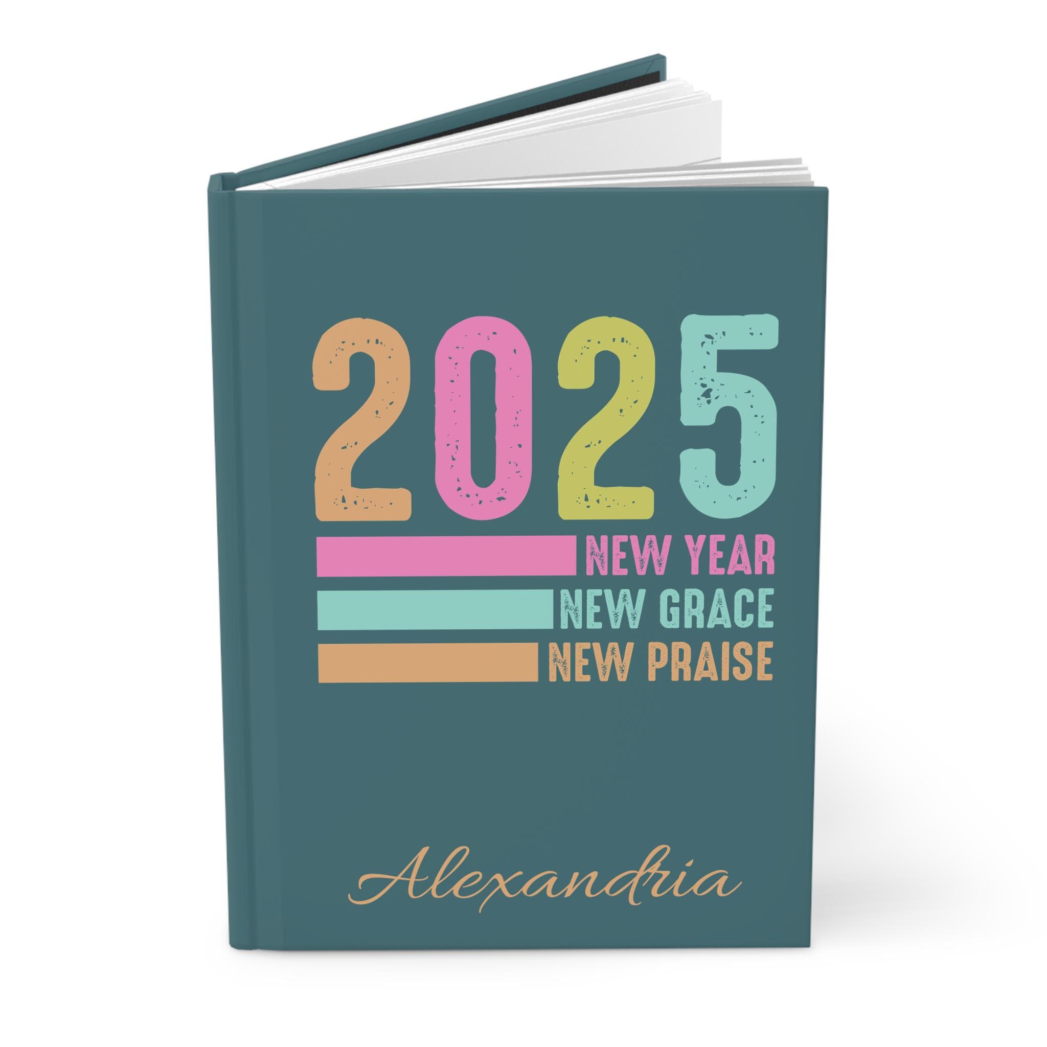 2025 Hardcover Journal, Custom Prayer Diary, Personalized Writing Notebook, 2025 Planner Gift, Matte Cover