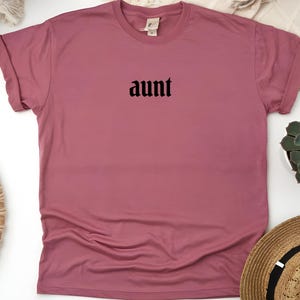 Comfort Colors® Auntie Shirt, Cool Aunts Club Shirt, New Auntie Shirt, Pregnancy Announcement TShirt for Aunt, Gift for Aunt to Be