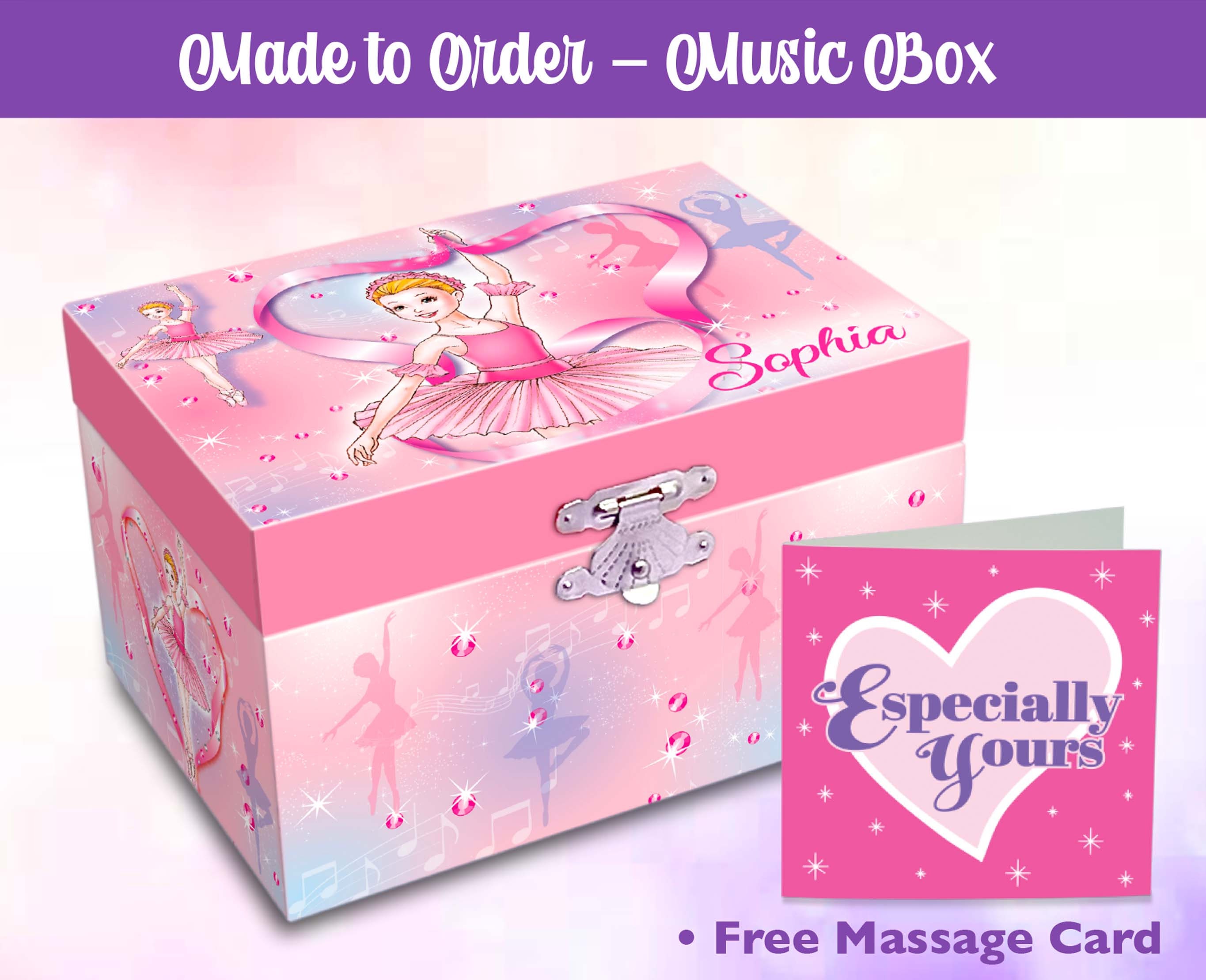 Personalized Musical Jewelry Box Ballerina Musical Box Gift Etsy UK