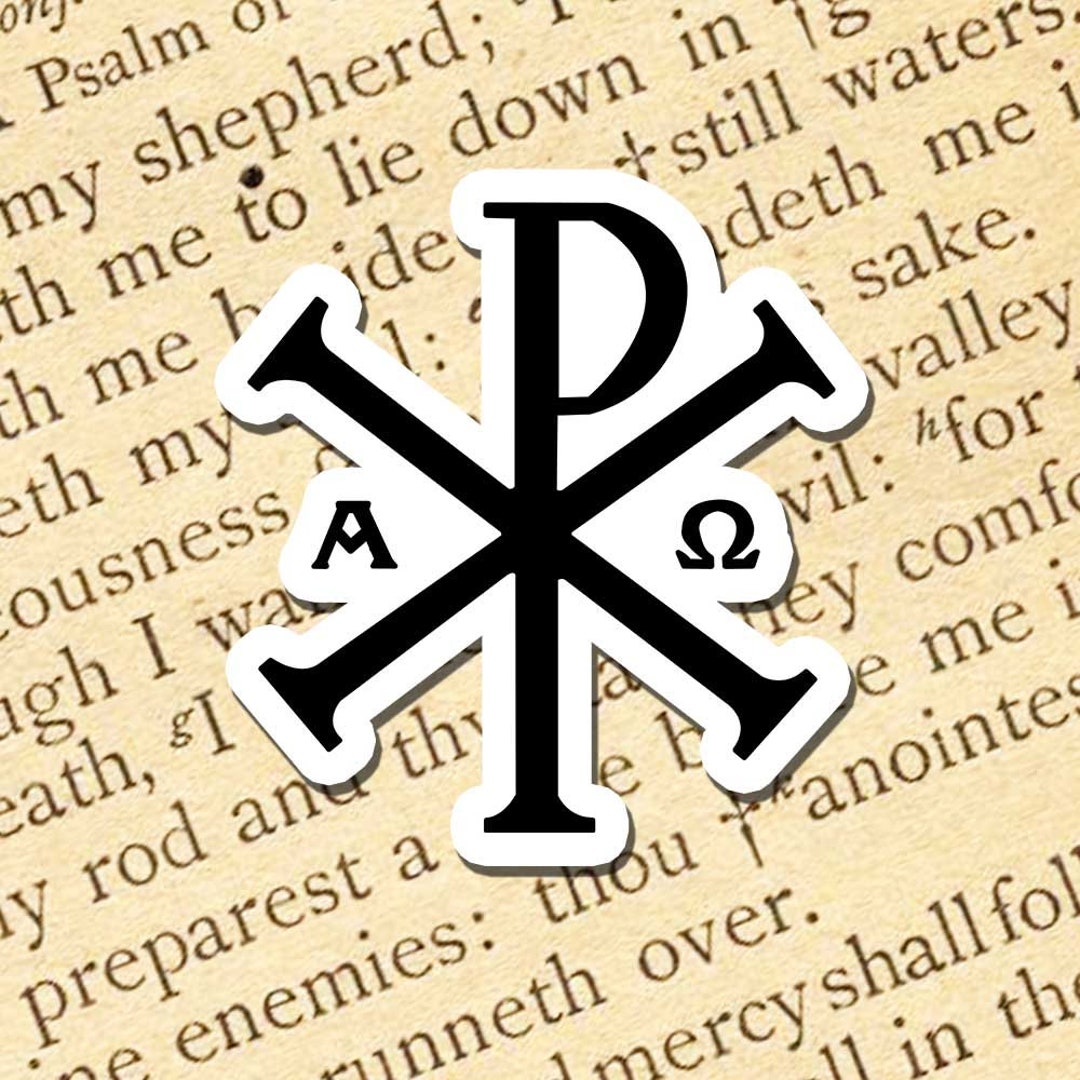 Xp Sign Jesus Chi Rho XP Vinyl Sticker, Waterproof, UV Resistant, Catholic Decal ...