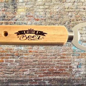 wooden bottle opener