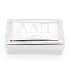 Alpha Delta Pi griechische Buchstaben Andenken Schmuckschatulle