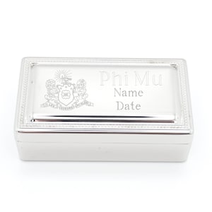 Phi Mu Jewelry Box